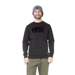 Sweat Homme Picture Basement Flock Crew Black
