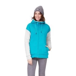 Sweat Femme Picture Basement Plush Women Hoodie Bird Blue