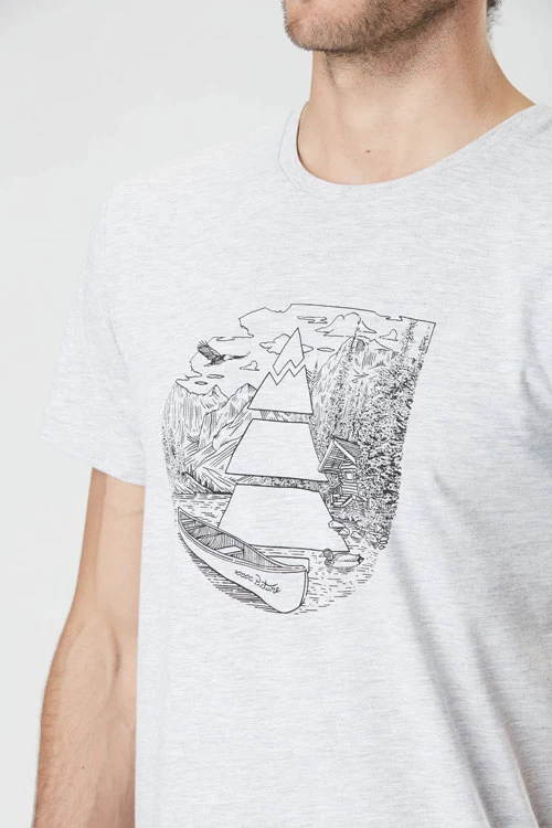 T-Shirt Picture Basement Pumalip Grey Melange 5 T-Shirt Picture Basement Pumalip Grey Melange – Image 3