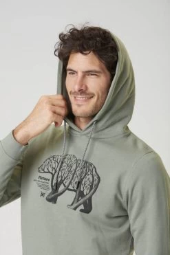 Sweat Picture D&S Bear Branch Green Spray -Magasin De Snowboard Professionnel Bear Branch Hoodie Green Spray Picture Organic Clothing 2 1