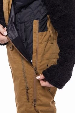 Pantalon Snow 686 Black Magic Insulated Bib Breen Geo Jacquard -Magasin De Snowboard Professionnel Black Ma W Insulated Bib Breen Geo Jacquard 686 4 1