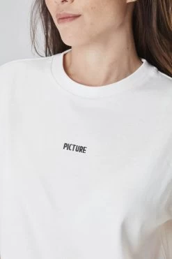 T-Shirt Picture Borda White -Magasin De Snowboard Professionnel Borda Women Tee White Picture Organic Clothing 3 1