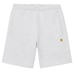 Short Carhartt WIP Chase Sweat Short Ash Heather / Gold