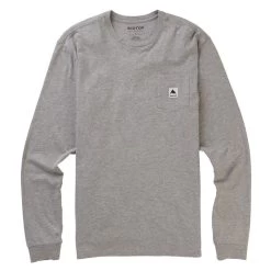 T-Shirt Homme Burton Colfax Ls Tee Gray Heather