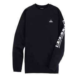 Sweat Homme Burton Crown Weatherproof Bonded Crew True Black