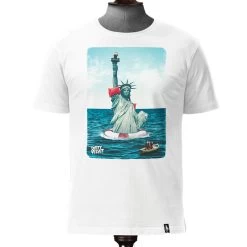 T-Shirt Dirty Velvet In Deep Water Vintage White