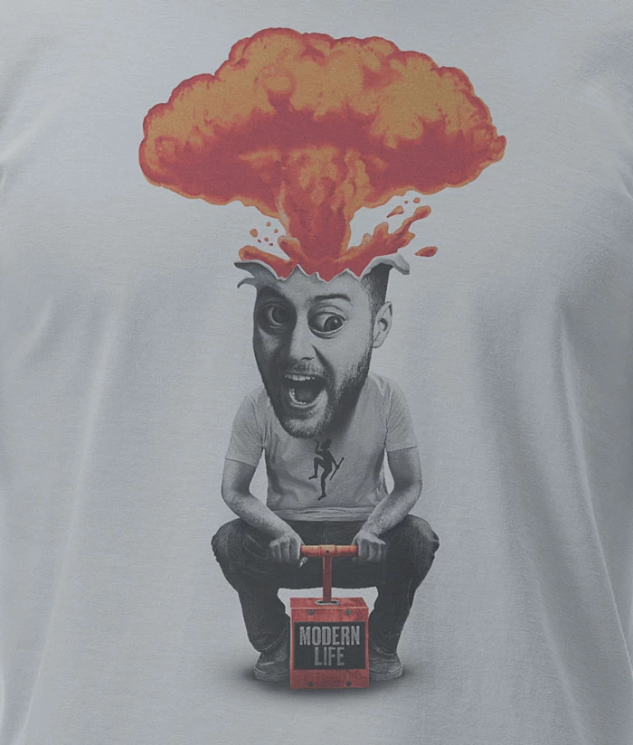 T-Shirt Dirty Velvet Mind Blown Highrise Grey 4 T-Shirt Dirty Velvet Mind Blown Highrise Grey – Image 2