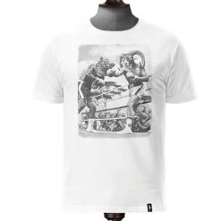 T-Shirt Dirty Velvet Survival Of The Fittest Vintage White