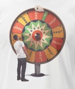 T-Shirt Dirty Velvet Wheel Of Misfortune Vintage White -Magasin De Snowboard Professionnel Dirty Velvet Wheels Of Mis Vintage White 1 1
