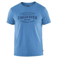 T-Shirt Homme Fjällräven Est 1960 Tee River Blue