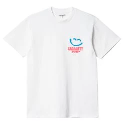 T-Shirt Carhartt WIP Happy Script White