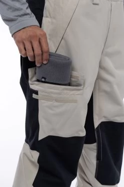 Pantalon Snow 686 Hot Lap Insulated Bib Putty Colorblock -Magasin De Snowboard Professionnel Hot Lap Insulated Bib Putty Colorblock 686 5 1