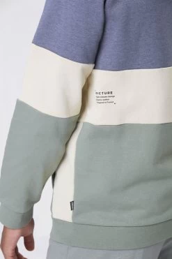 Sweat Picture Klob Dark Blue Melange -Magasin De Snowboard Professionnel Klob Zip Hoodie Dark Blue Melange Picture Organic Clothing 5 1