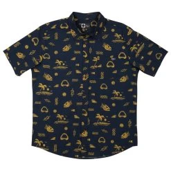 Chemise Salty Crew Lay Day Woven Navy / Gold