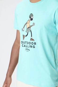 T-Shirt Picture Murray Blue Turquoise -Magasin De Snowboard Professionnel Murray Tee Blue Turquoise Picture Organic Clothing 2 1