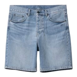 Short Carhartt WIP Newell Blue Light Used Washed