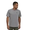 T-Shirt Homme Patagonia P-6 Logo Responsibili-Tee Gravel Heather