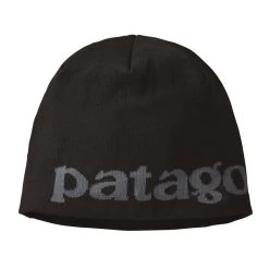 Bonnet Patagonia Beanie Logo Belwe : Black