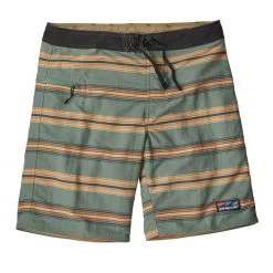 Patagonia Wavefarer Boardshort 19’’ Tarkine Stripes Tasmanian Teal