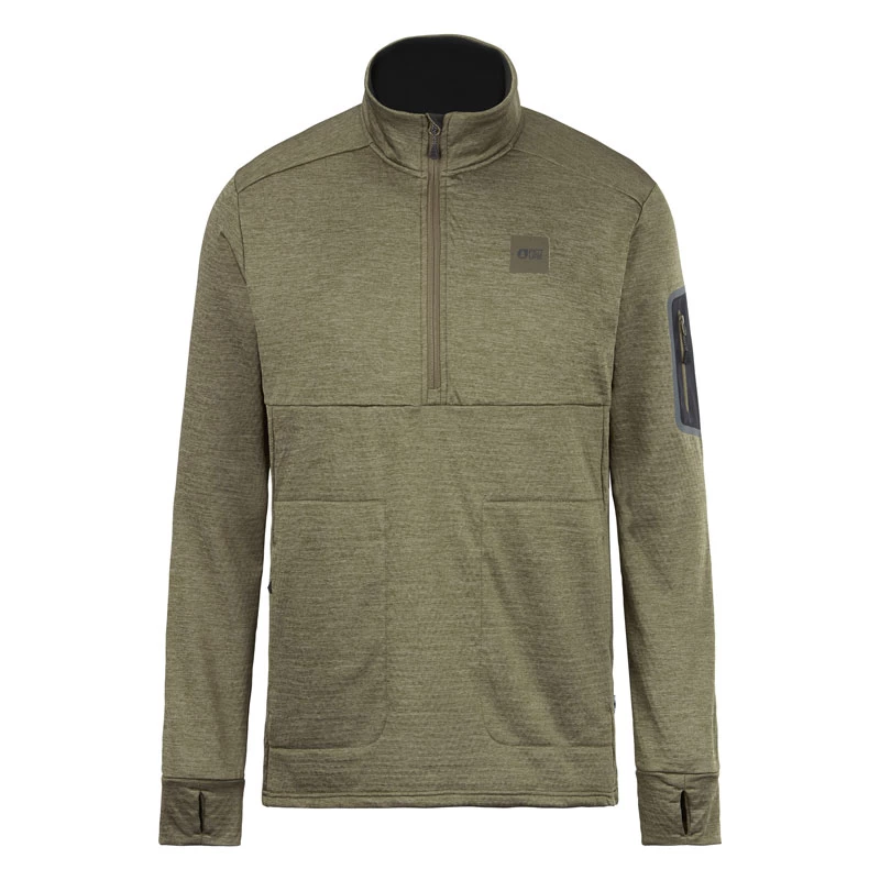 Polaire Picture Bake Grid 1/4 Fleece Dark Army Green 3 Polaire Picture Bake Grid 1/4 Fleece Dark Army Green