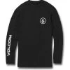 T-Shirt Volcom Rashguard Lido Solid Black