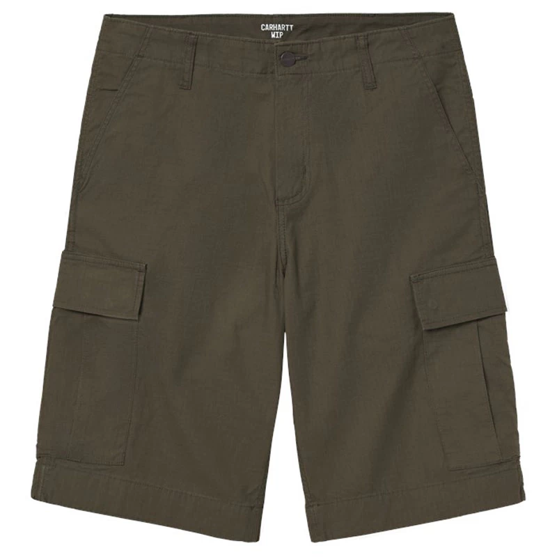 Short Homme Carhartt WIP Regular Cargo Short Ripstop / Cypress Rinsed 3 Short Homme Carhartt WIP Regular Cargo Short Ripstop / Cypress Rinsed