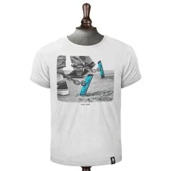 T-Shirt Homme Dirty Velvet Screen Slaver Vintage White