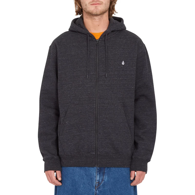 Sweat Volcom Single Stone Zip Heather Black 3 Sweat Volcom Single Stone Zip Heather Black