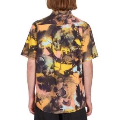 Chemise Volcom Skully Print Dawn Yellow -Magasin De Snowboard Professionnel Skully Print Dawn Yellow Volcom 1 1