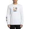 T-Shirt Homme Volcom Power Ls Tee White -Magasin De Snowboard Professionnel Volcom Power Ls Tee White