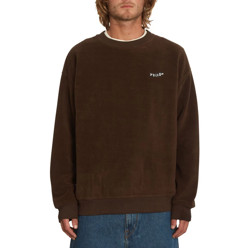 Sweat Volcom Too Cool Dark Brown 3 Sweat Volcom Too Cool Dark Brown