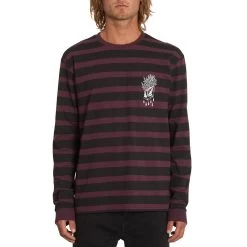 T-Shirt Volcom Vaderetro Ls Mulberry