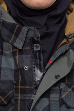 Veste Snow 686 Woodland Insulated Goblin Green Plaid -Magasin De Snowboard Professionnel Woodland Insulated Jacket Goblin Green Plaid 686 12 1