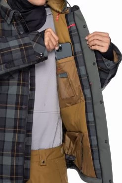 Veste Snow 686 Woodland Insulated Goblin Green Plaid -Magasin De Snowboard Professionnel Woodland Insulated Jacket Goblin Green Plaid 686 3 1