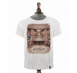 T-Shirt Homme Dirty Velvet Democracy In Action White